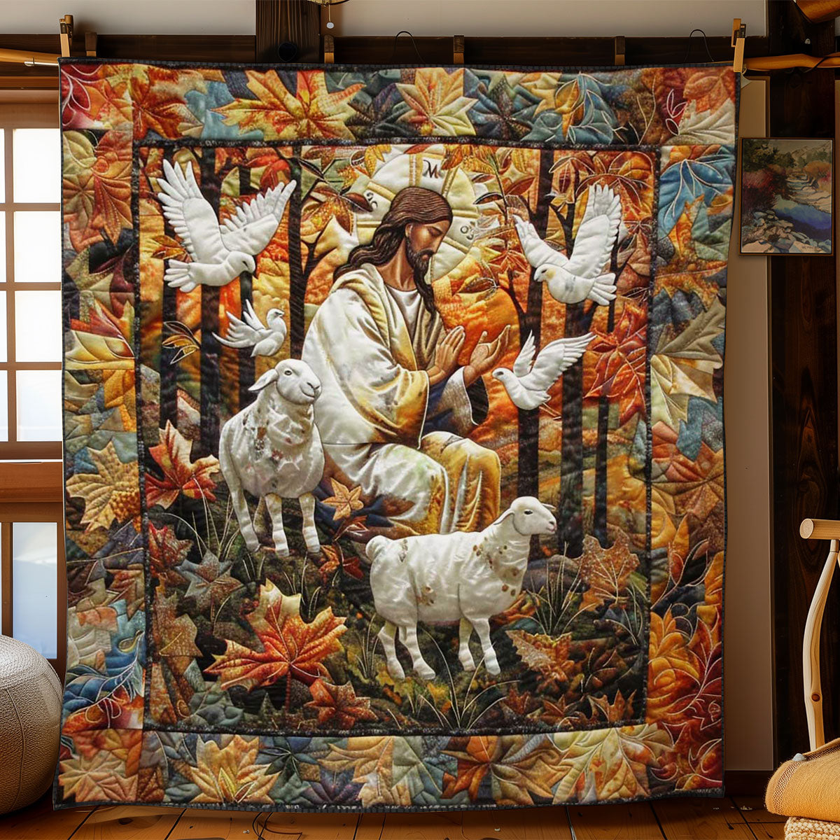 Jesus Light Of Forgiveness WN2808017CL Quilt