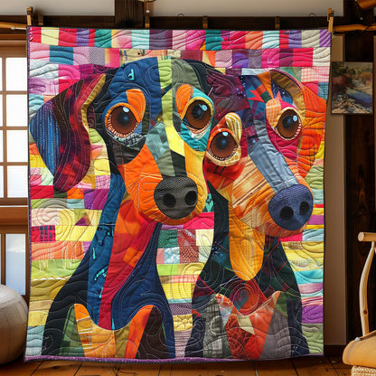 Jolly Dachshund WN2208070CL Quilt