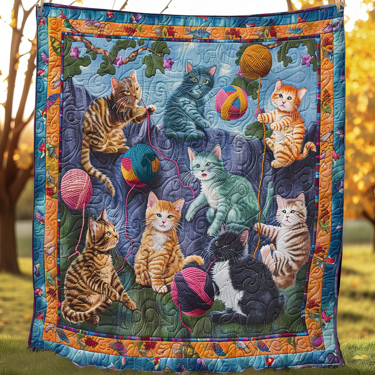 Joyful Cat SR1308004CL Quilt