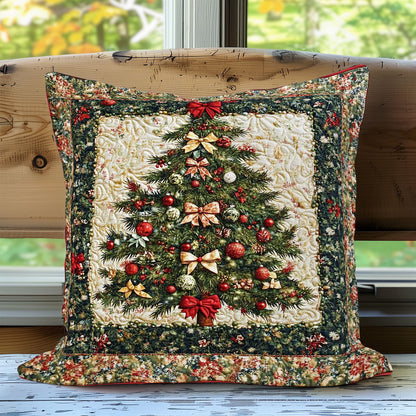 Joyful Christmas Tree WN0308048CL Quilt Pillow Case