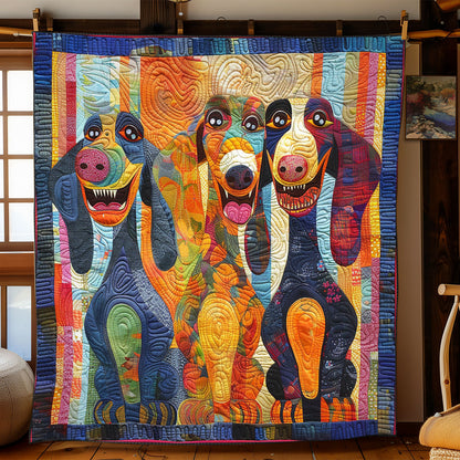 Laughing Dachshund WN2208065CL Quilt