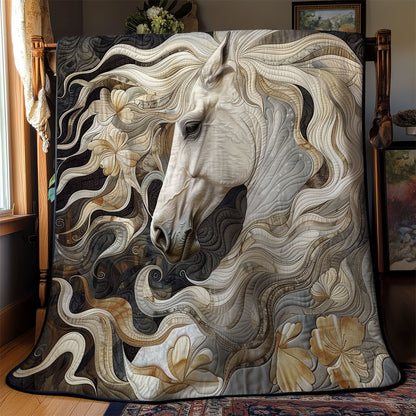 Lively White Horse WM2308002CL Quilt