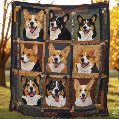 Loveable Corgi SR0908020CL Quilt