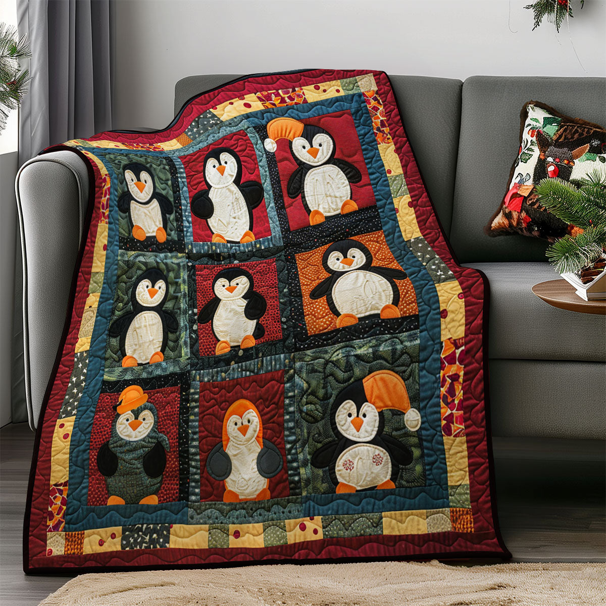 Loveable Penguins SR1908020CL Quilt