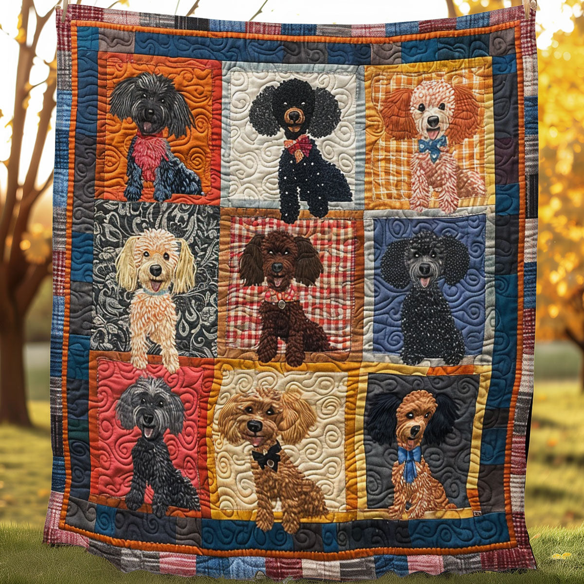 Loveable Poodle SR1008006CL Quilt