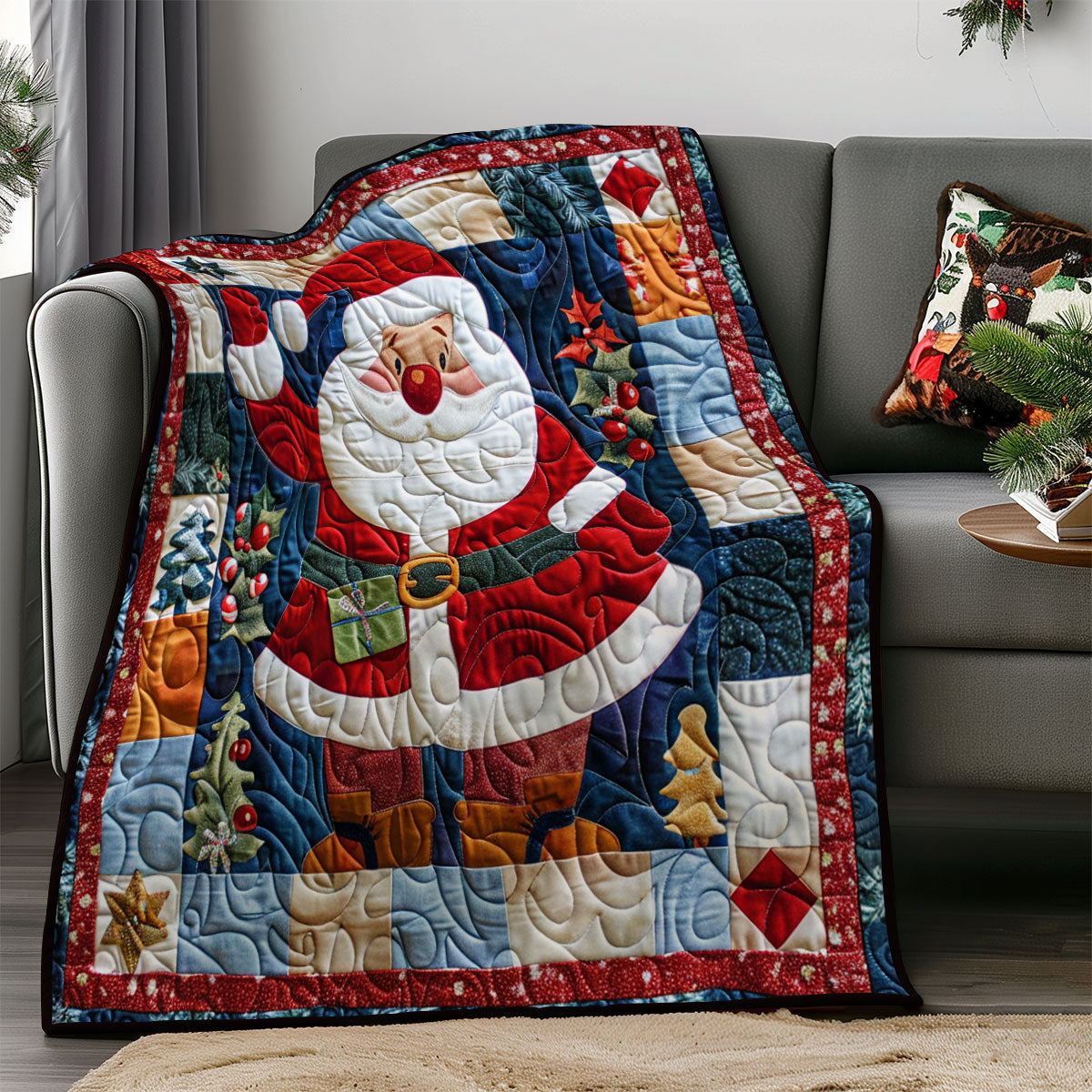 Loveable Santa SR1908010CL Quilt