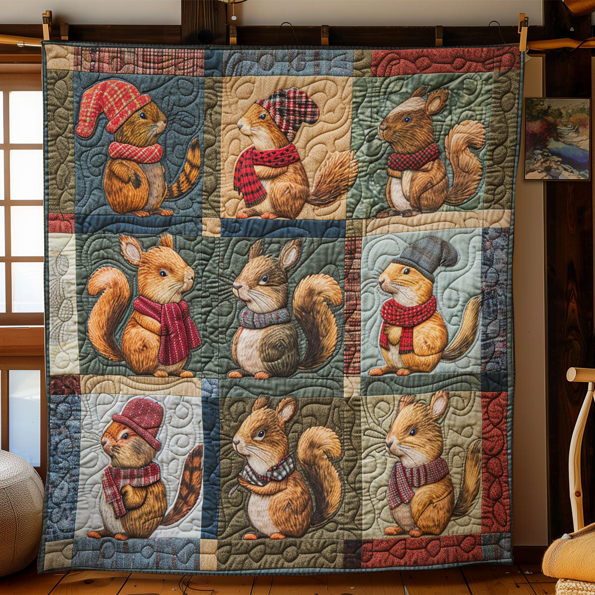 Loveable Squirrel SR2108003CL Quilt