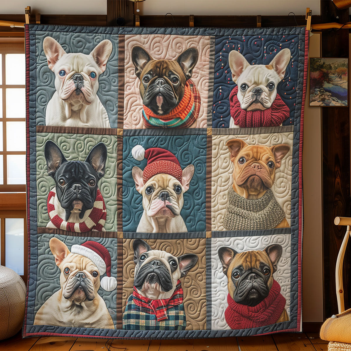 Lovely French Bulldog SR2008038CL Quilt