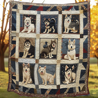 Lovely Husky SR0908026CL Quilt