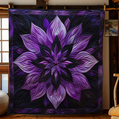 Lovely Purple Flower WN1508092CL Quilt