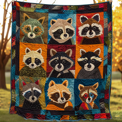 Lovely Raccoon SR1008008CL Quilt