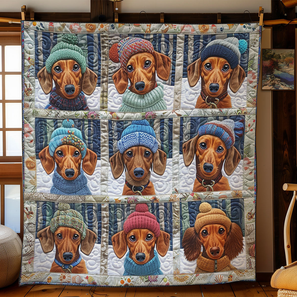 Loyal Dachshunds SR2308020CL Quilt