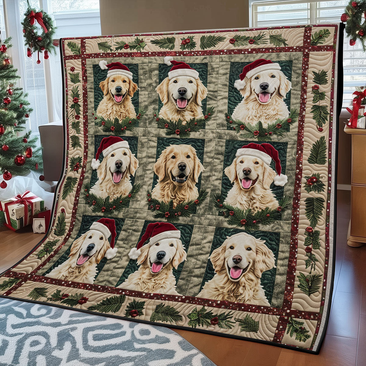 Loyal Golden Retrievers SR1408024CL Quilt