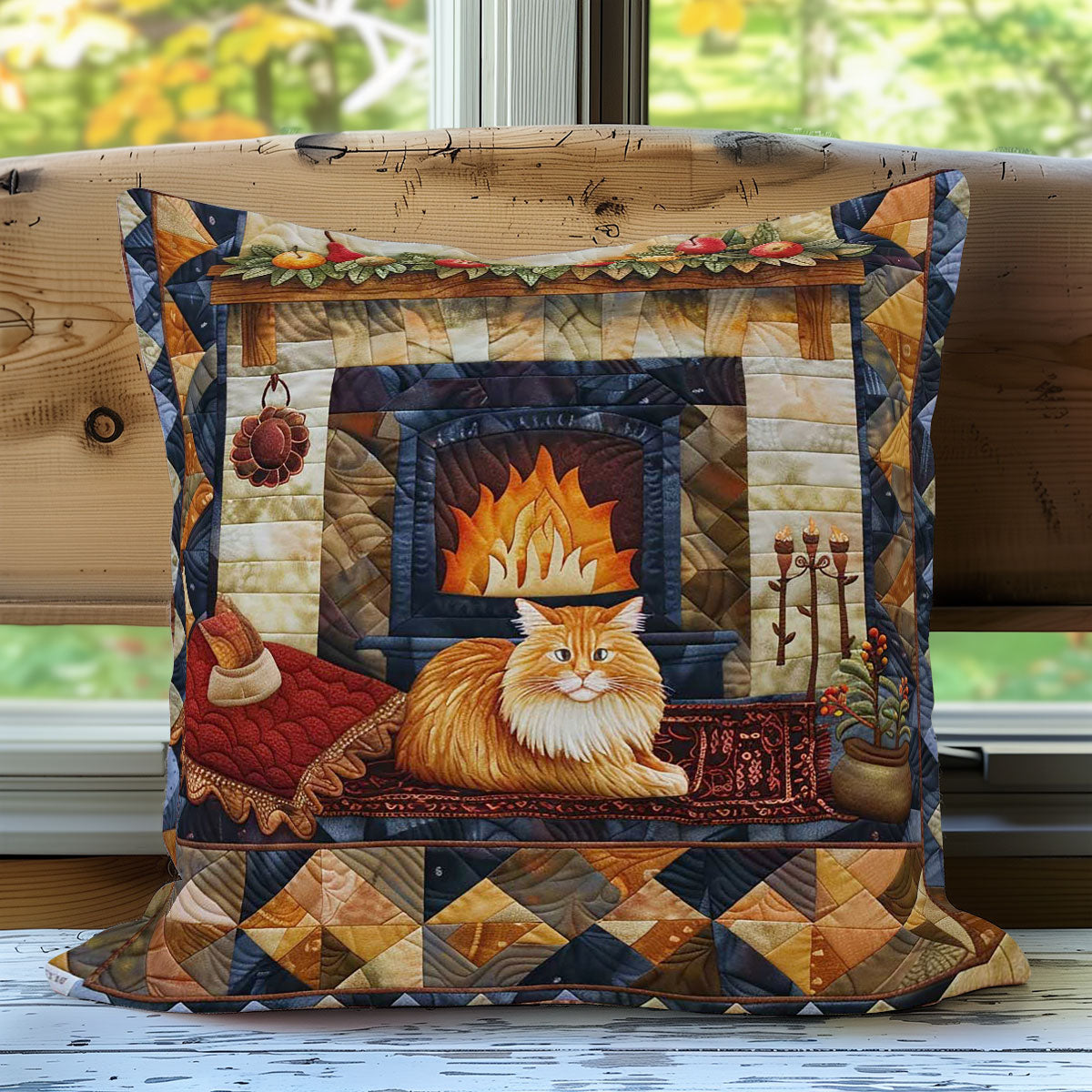 Maine Coon Cat WN2607055CL Quilt Pillow Case