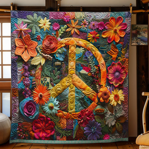 Mandala Of Peace And Flowers WN1609036CL Quilt