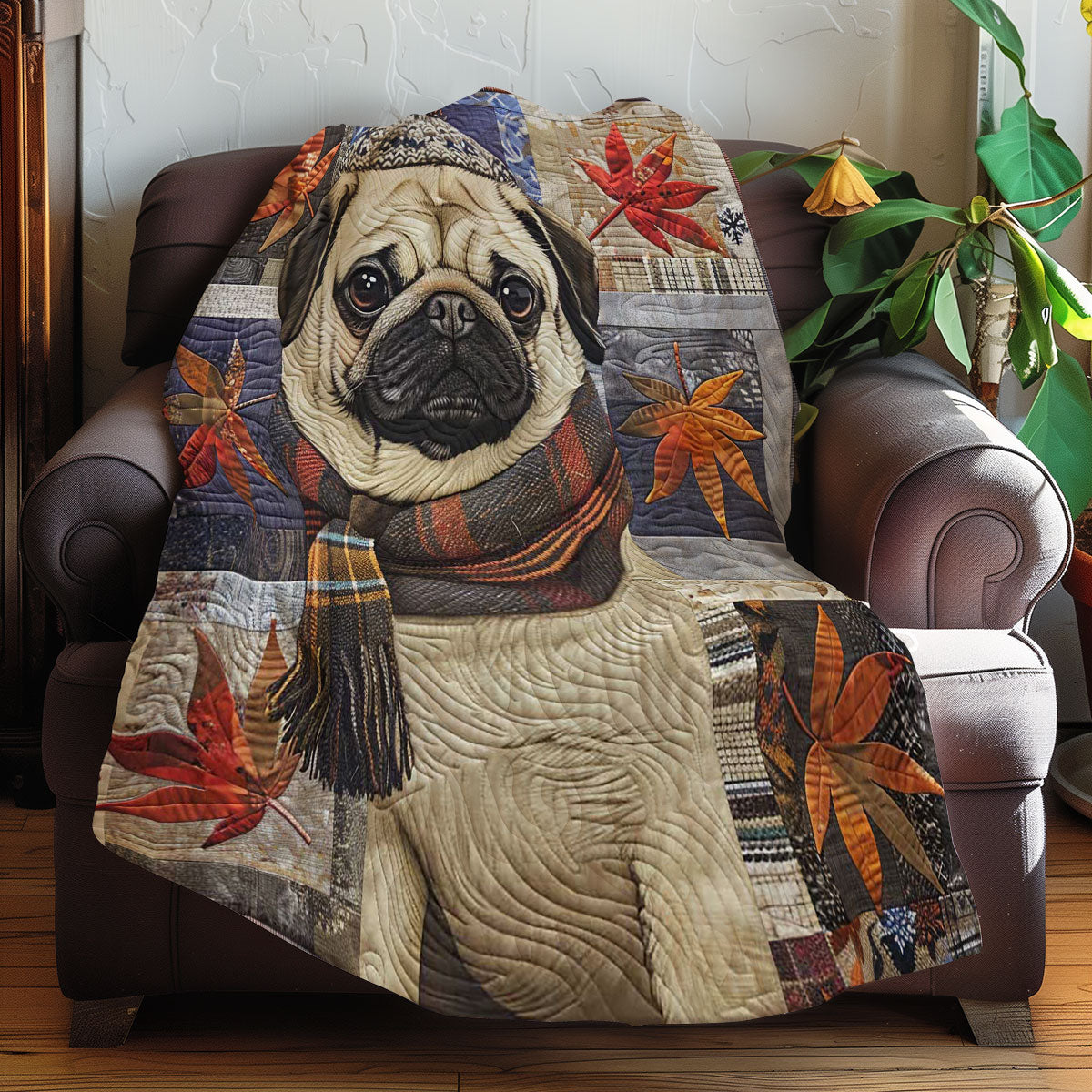 Maple Leaf And Pug WN2907019CL Quilt
