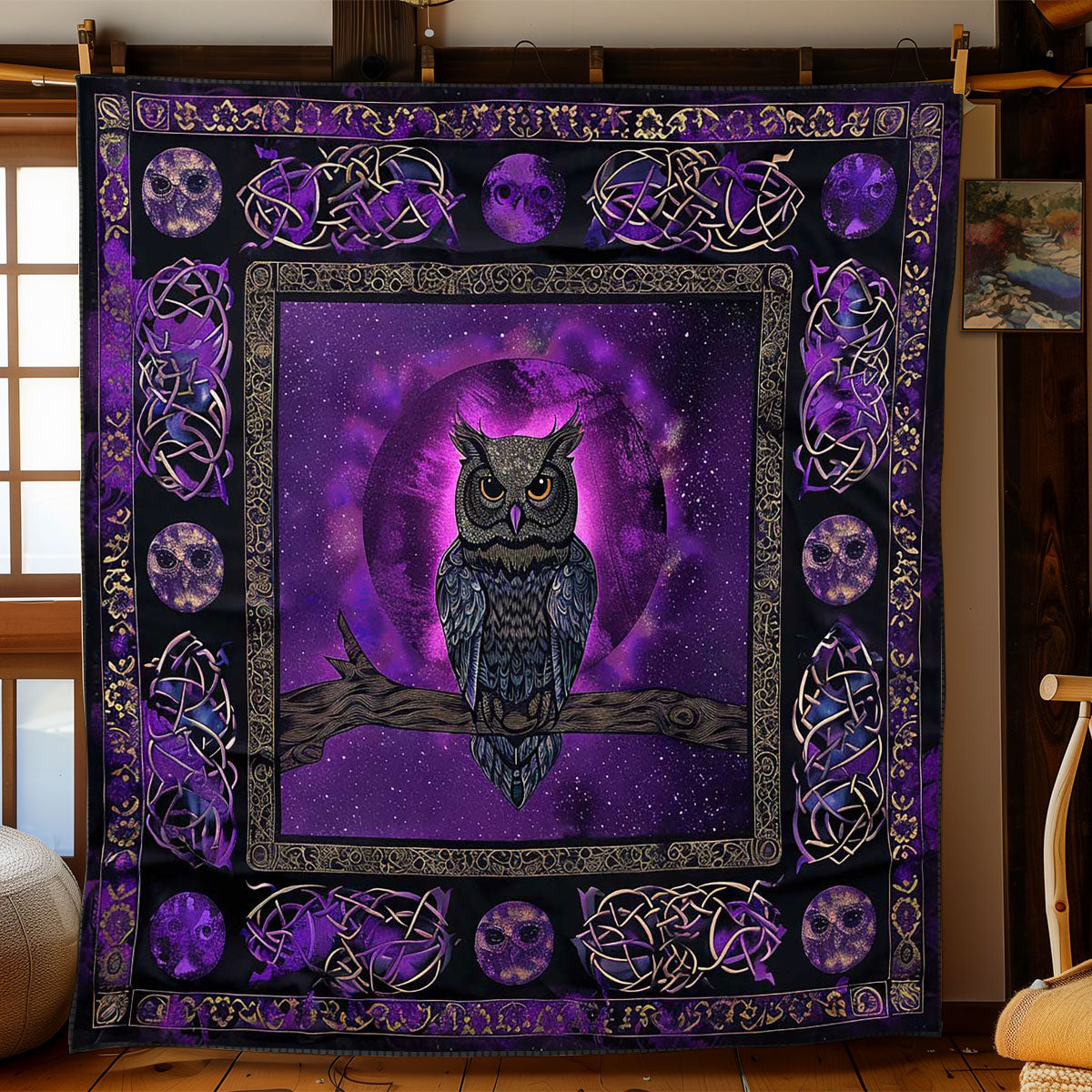 Moonlit Guardian Owl WN2408172CL Quilt
