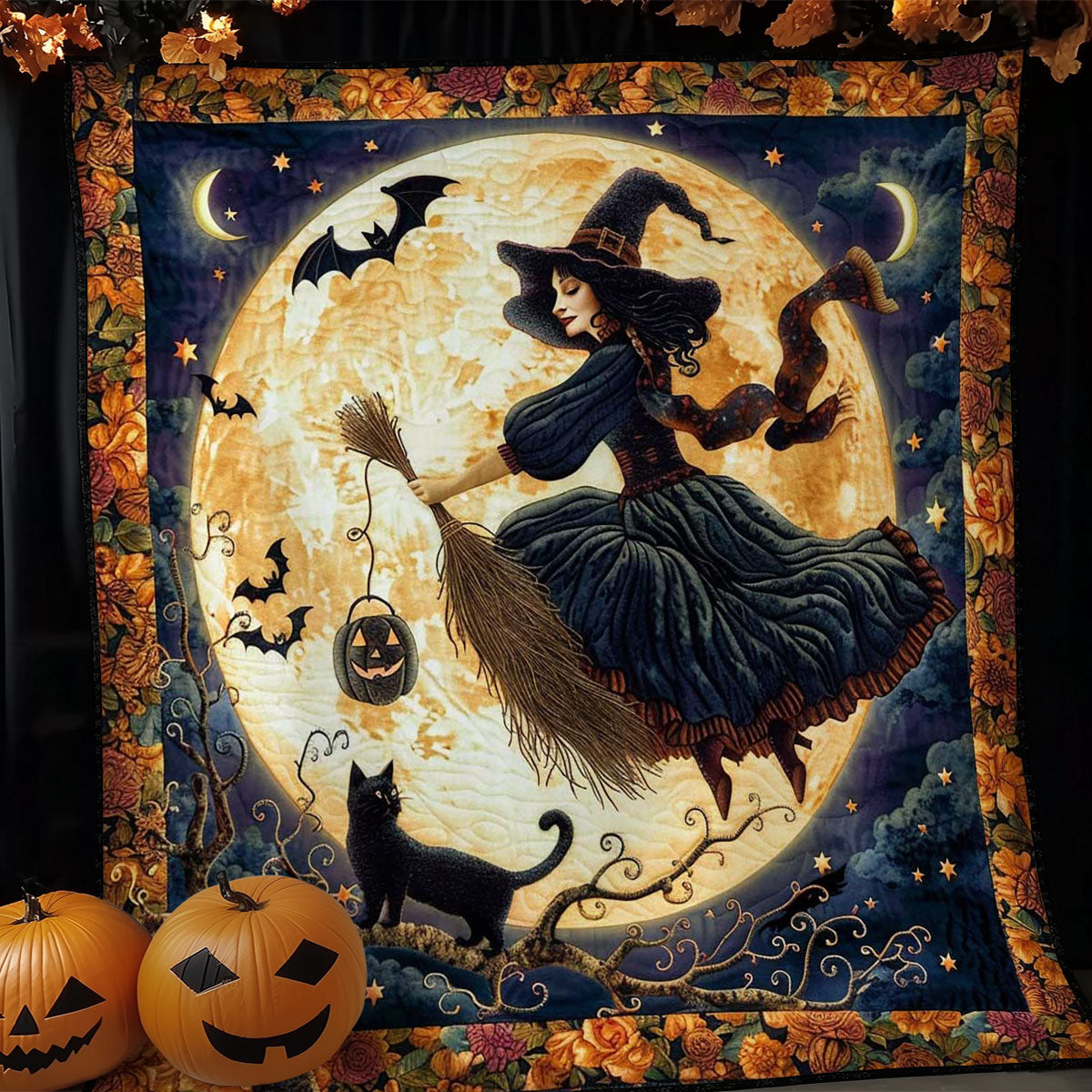 Moonlit Witch's Flight WN1908079CL Quilt