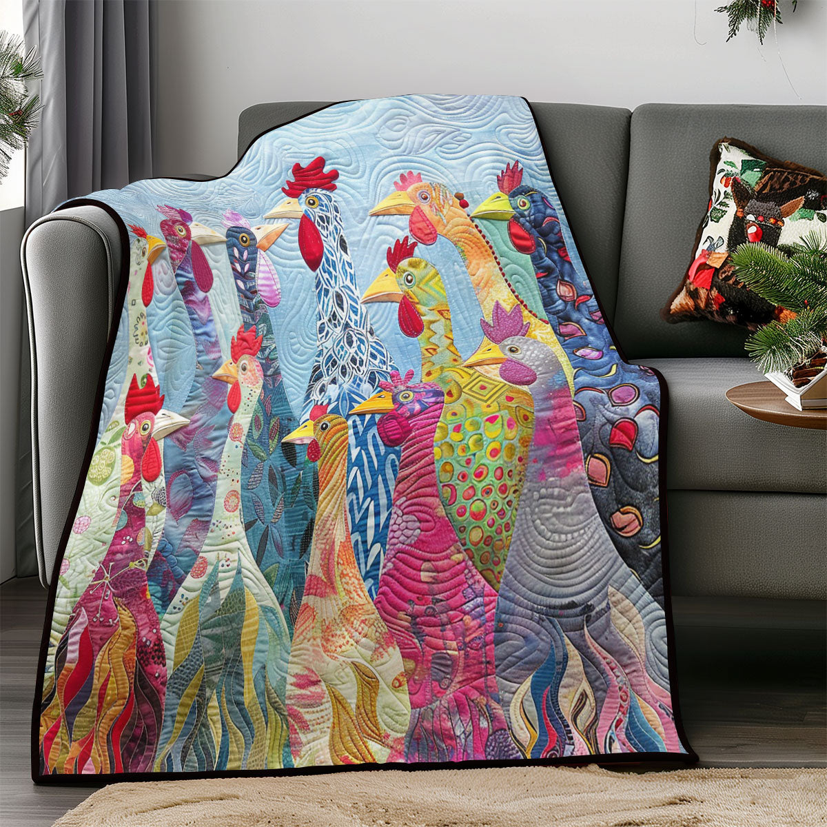 Morning Chickens WM0608029CL Quilt