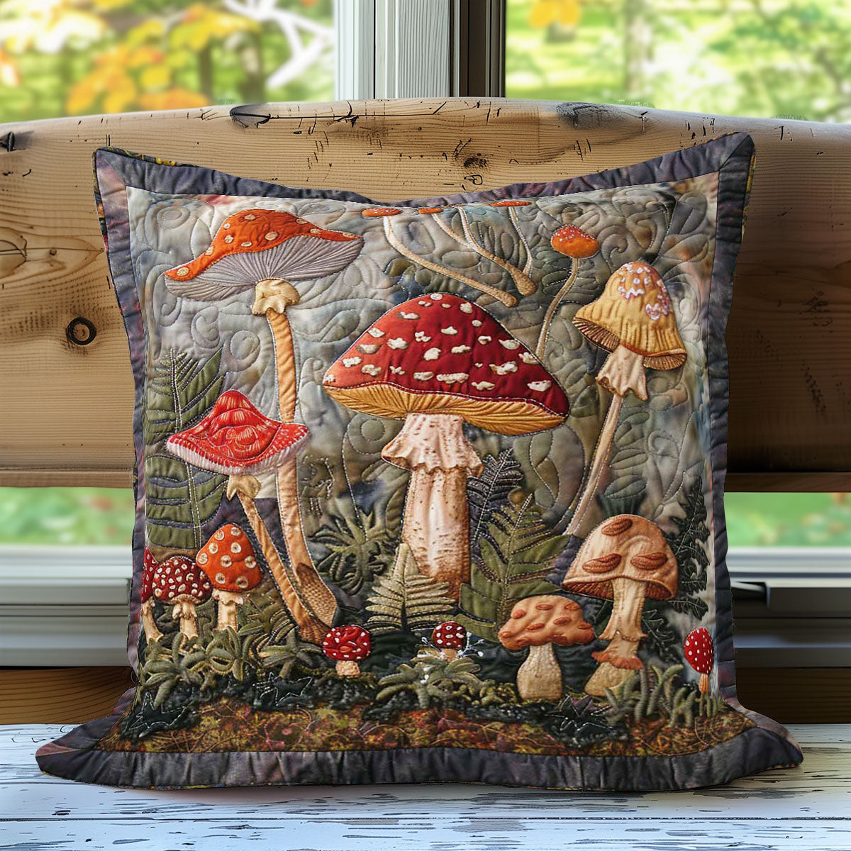 Mushroom Garden WN3007072CL Quilt Pillow Case