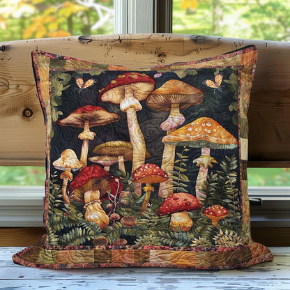 Mushroom Wonderland WN3007074CL Quilt Pillow Case