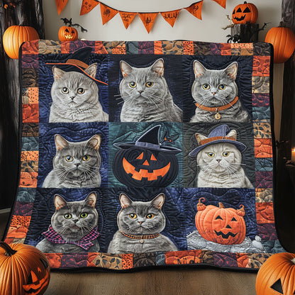 Mysterious Cat Halloween SR2008060CL Quilt