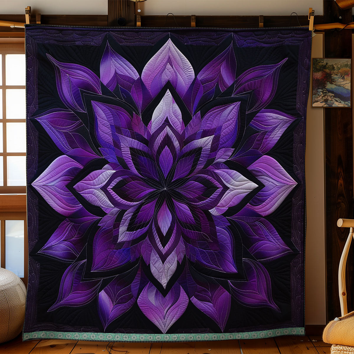 Mystic Purple Bloom WN0909018CL Quilt