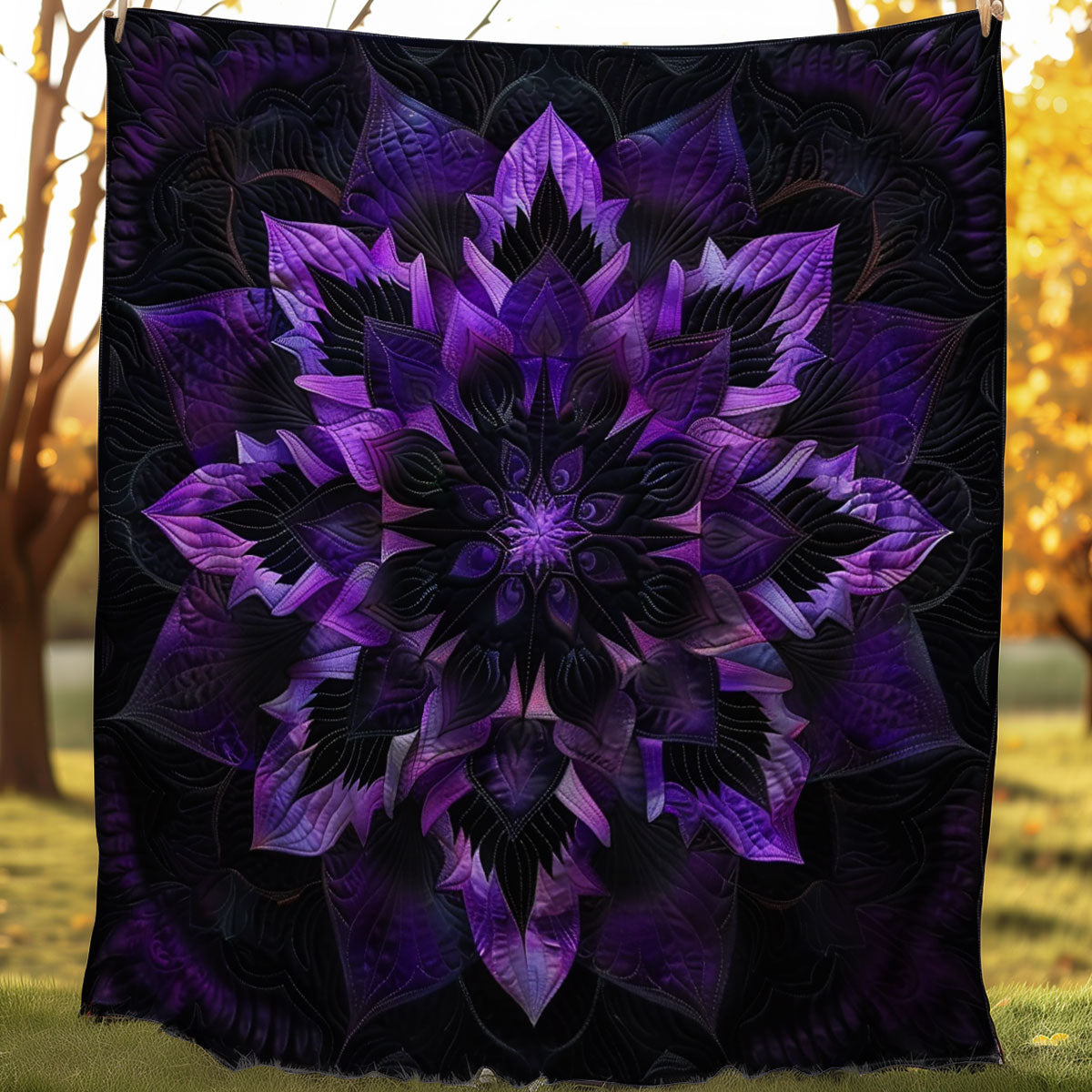 Mystic Purple Flower SR1608043CL Quilt