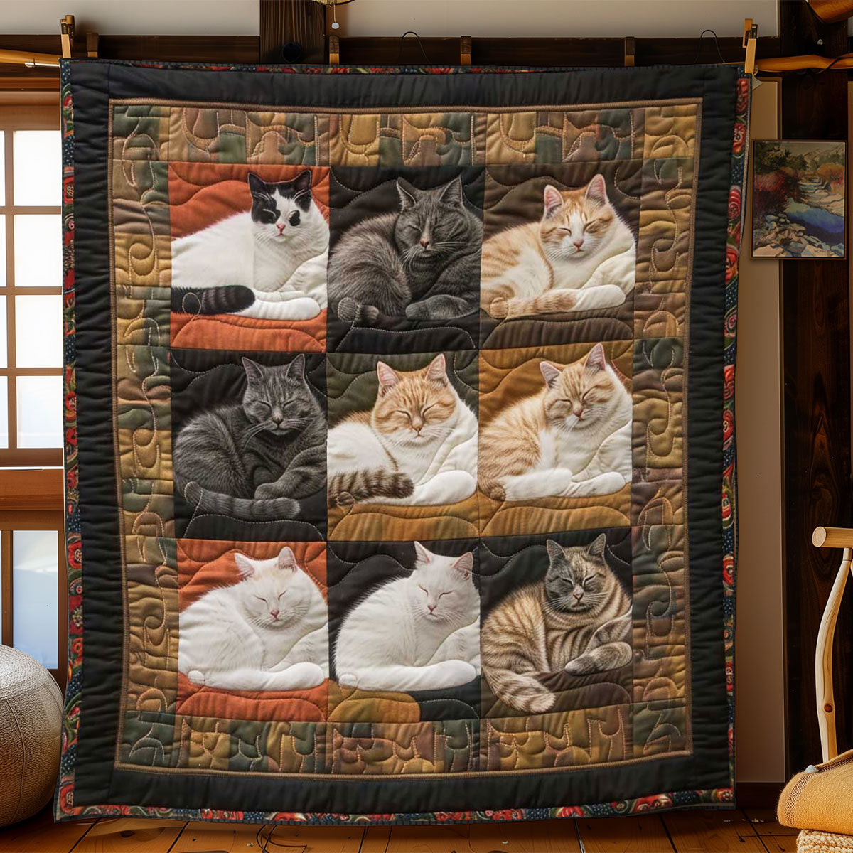 Napping Cats WN1508035CL Quilt