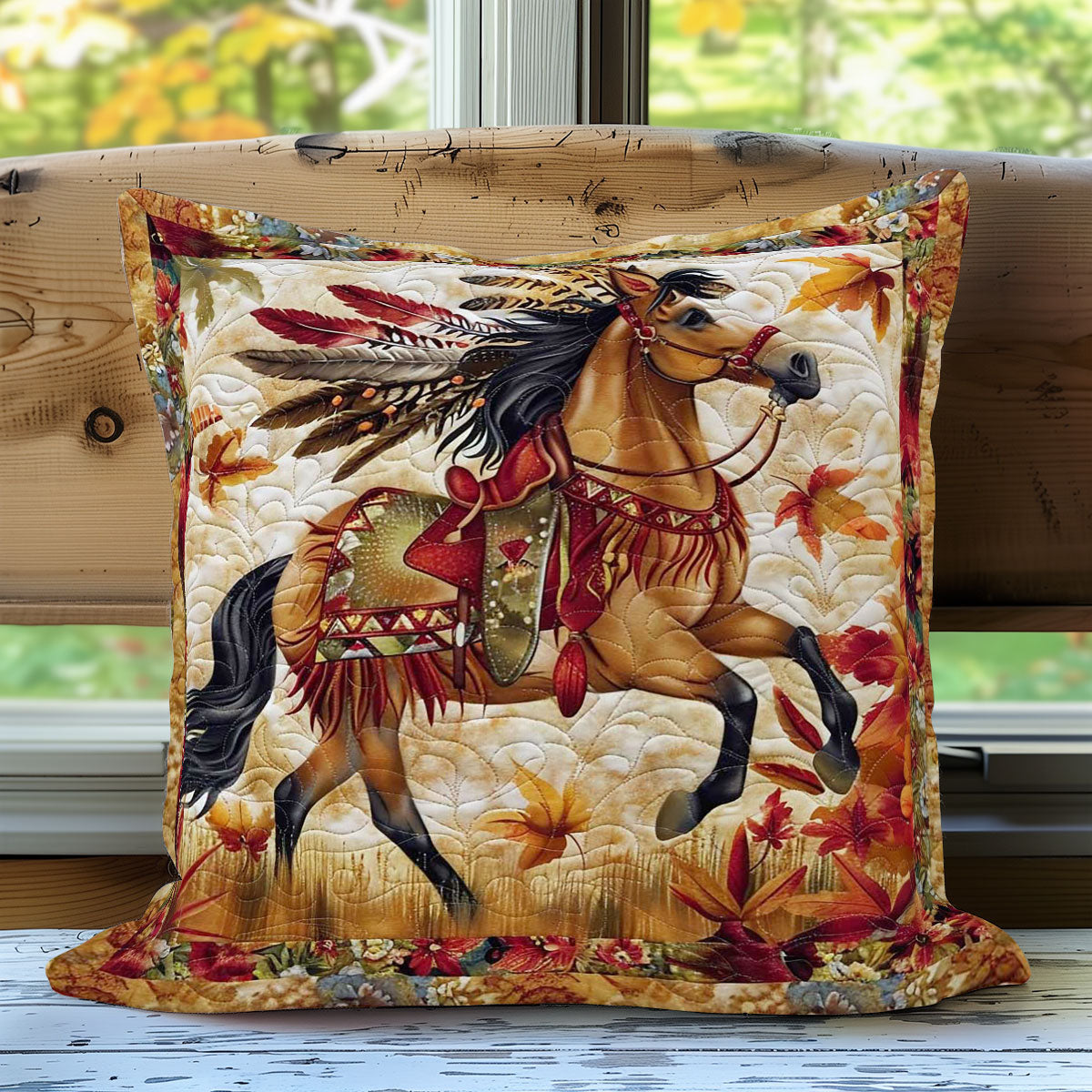 Native Horse Spirit WN3007075CL Quilt Pillow Case