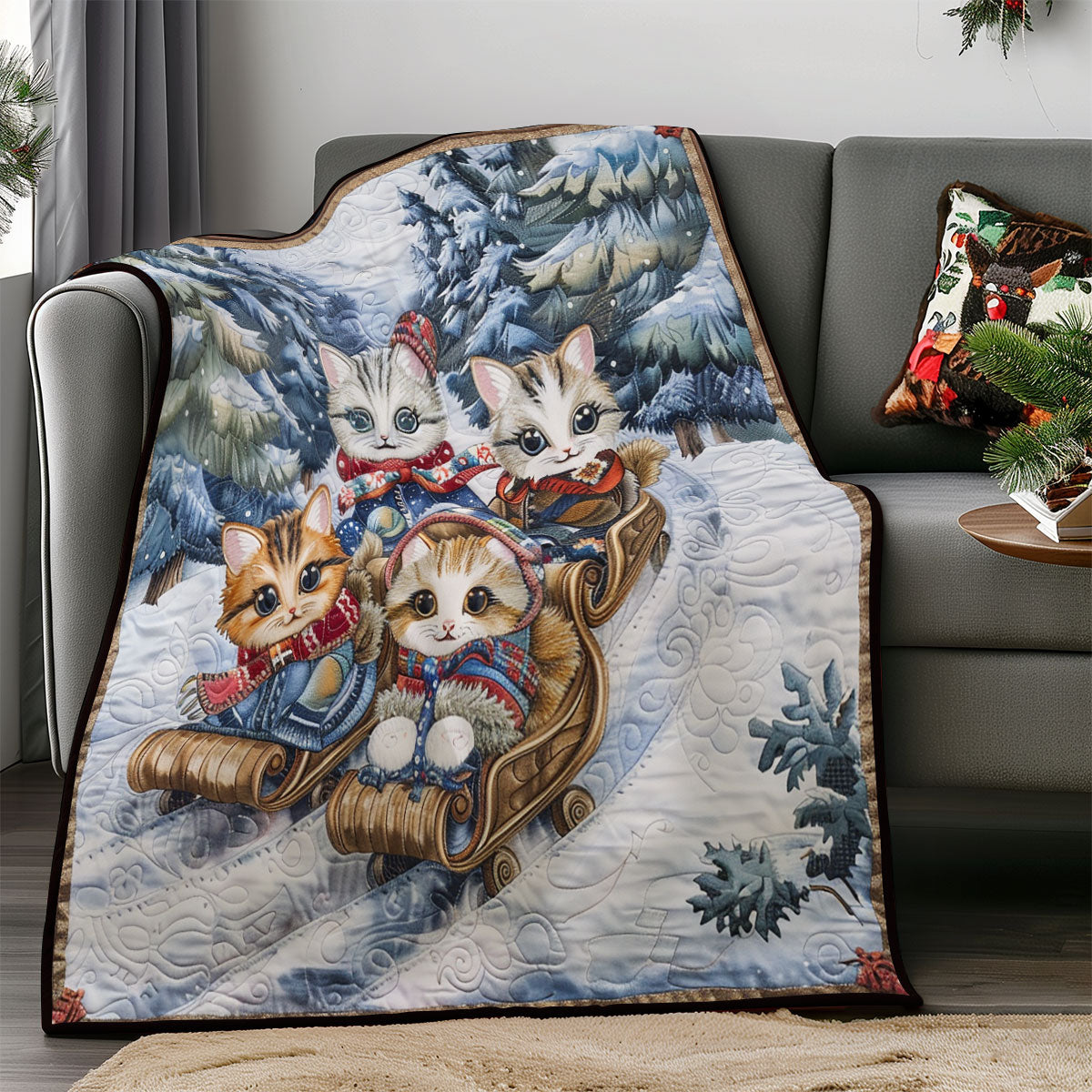 Naughty Cat SR1908041CL Quilt