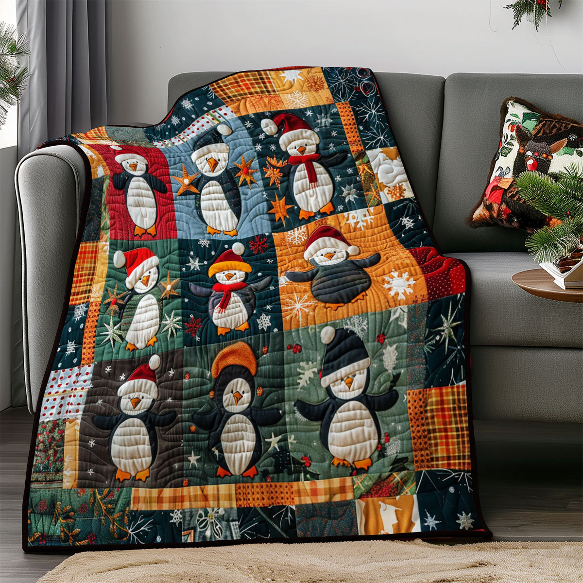 Naughty Penguins SR1908024CL Quilt