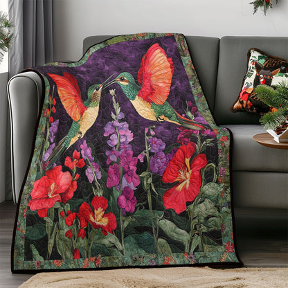 Night Hummingbirds Love WM0608023CL Quilt