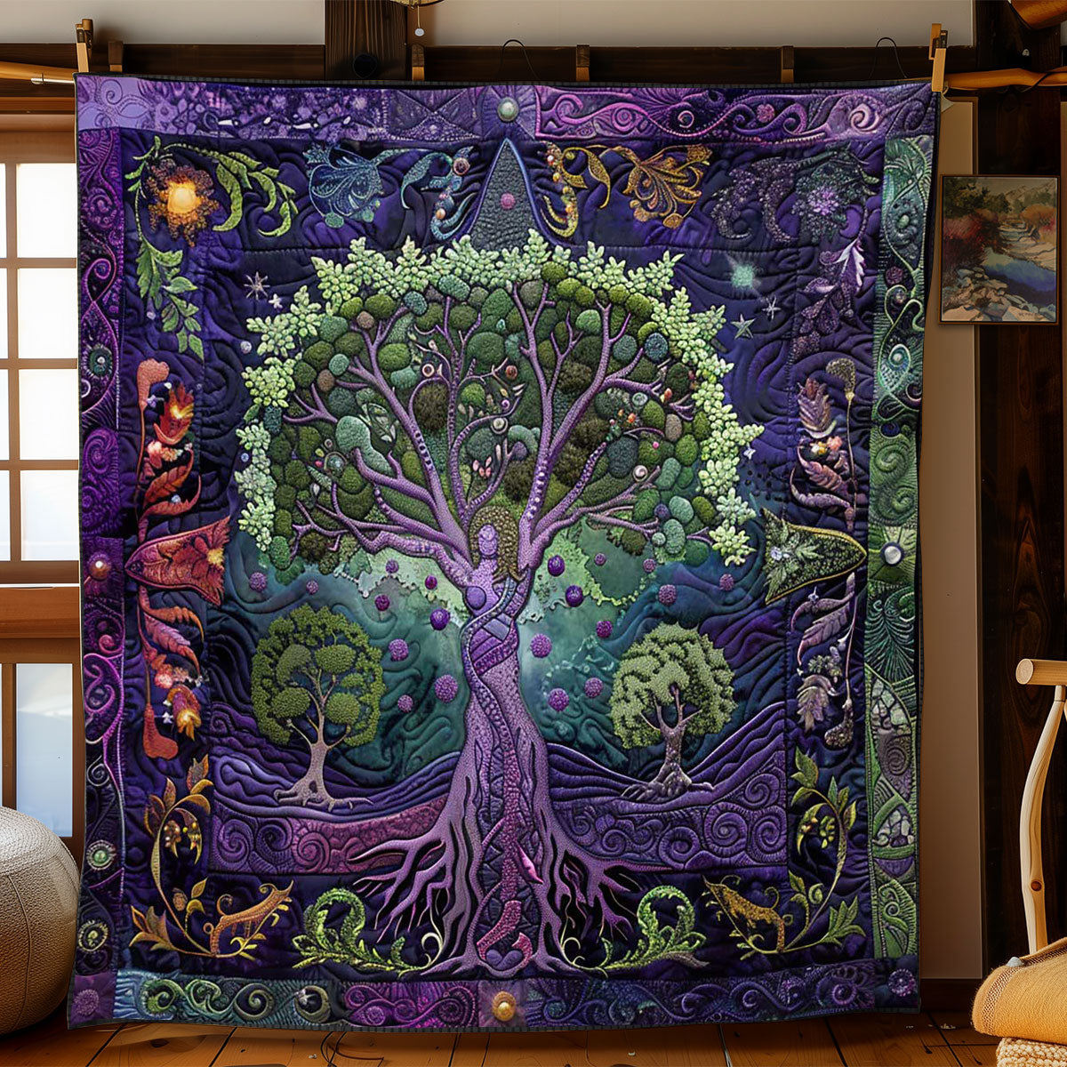 Night’s Tree Of Life WN2408164CL Quilt