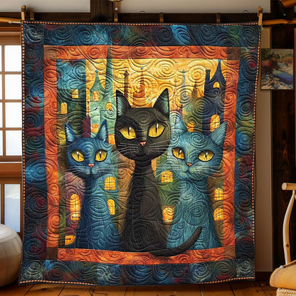 Noir Feline Throw WN1008068CL Quilt