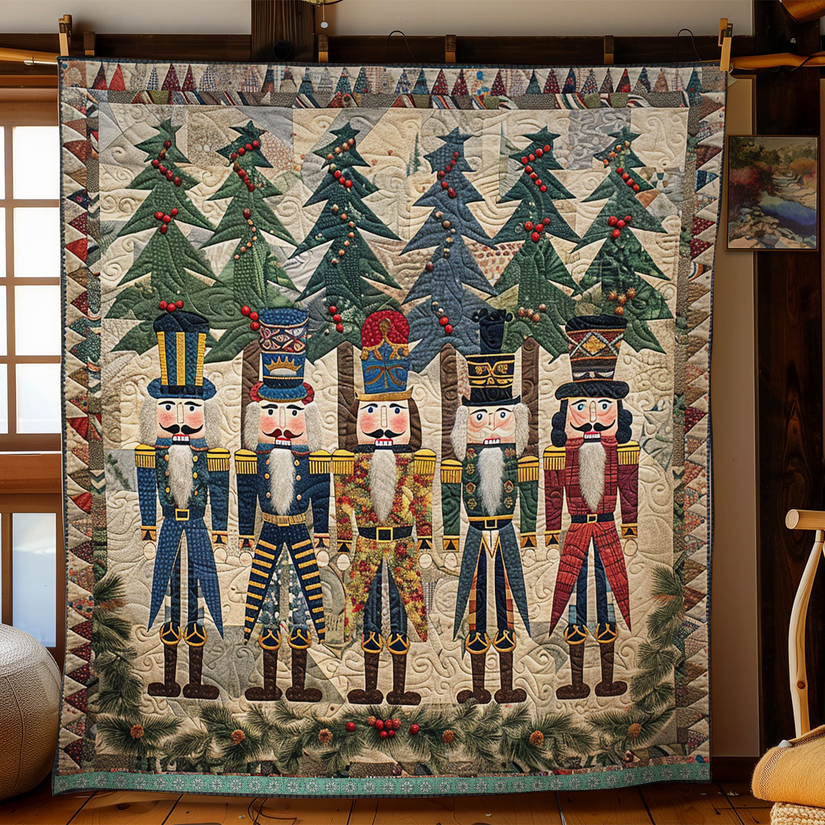 Nutcracker Funny WN1709008CL Quilt