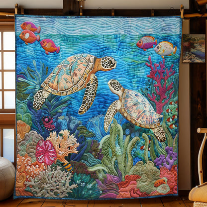 Ocean Turtle Dream Throw WN1008013CL Quilt