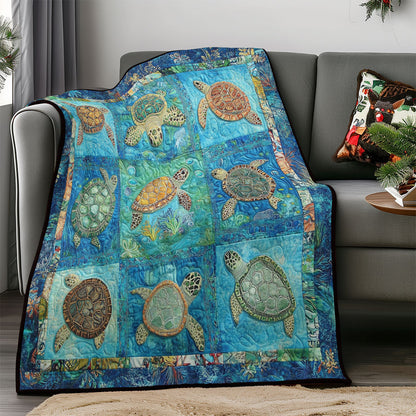 Ocean Turtles WM0208033CL Quilt