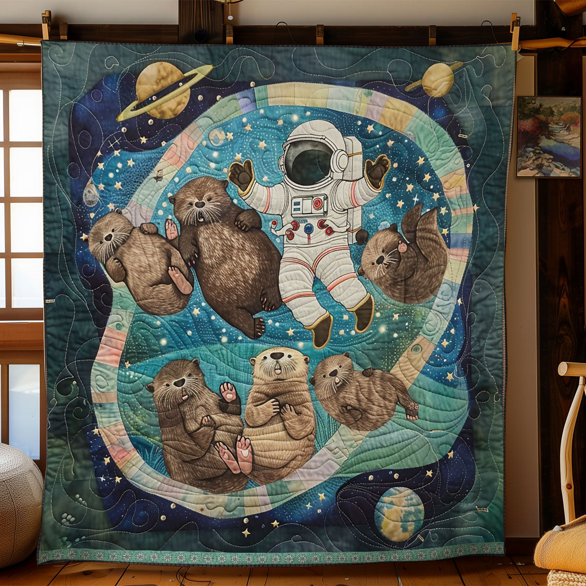 Otter Space Adventures WN0909058CL Quilt