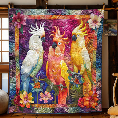 Parrots' Blooming Delight WN2408115CL Quilt