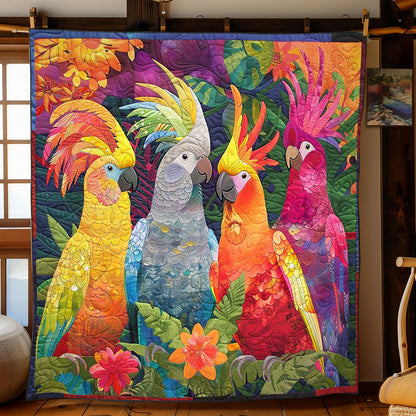 Parrots' Blooming Symphony WN2408090CL Quilt