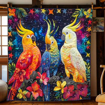 Parrots' Flower Wonderland WN2408089CL Quilt