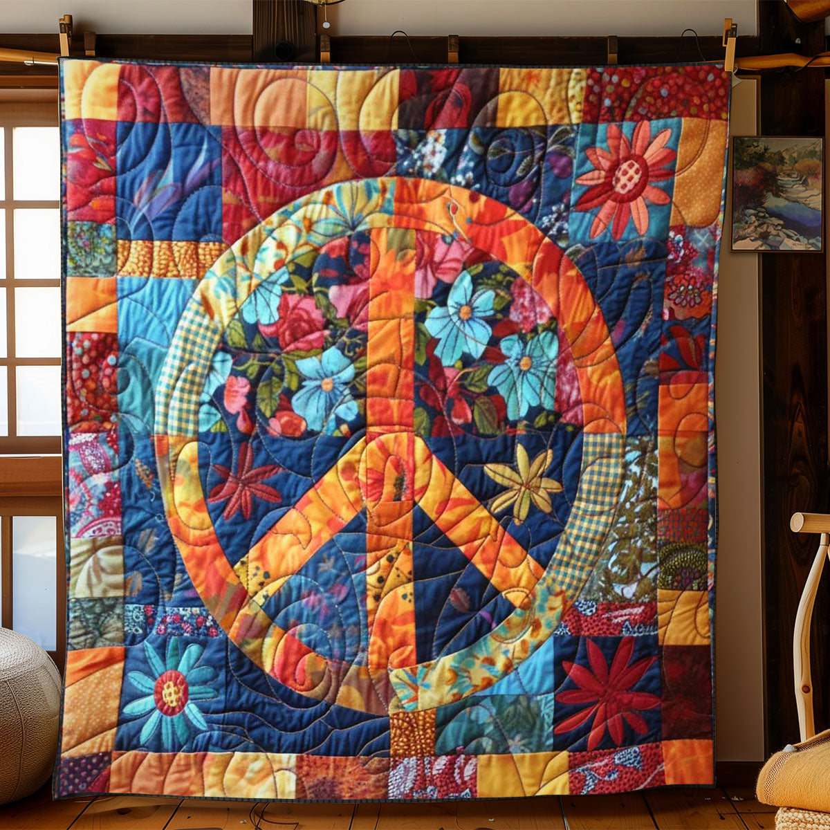 Peace Bloom Comforter WN2108043CL Quilt