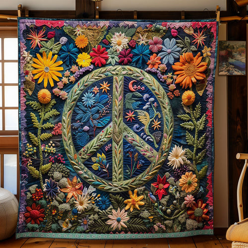 Peace In Full Bloom WN1609040CL Quilt