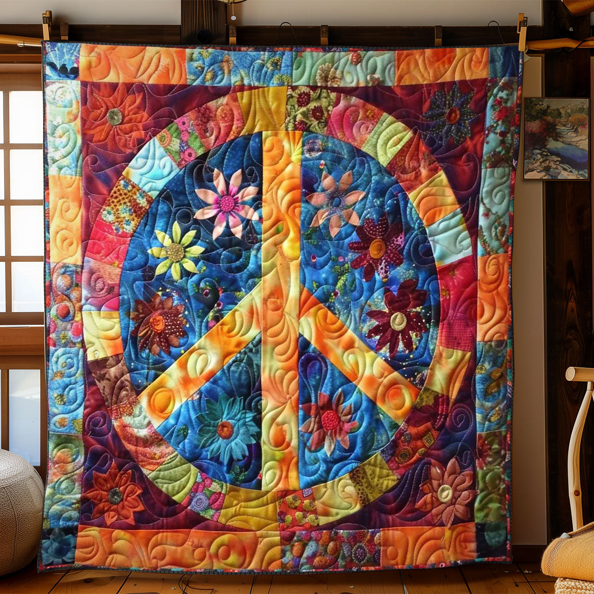 Peaceful Blossoms WN2108037CL Quilt