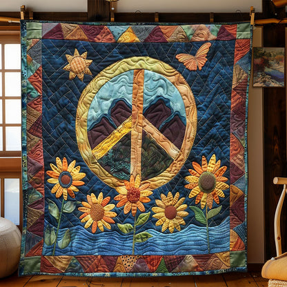 Peaceful Sunflower WN1008043CL Quilt