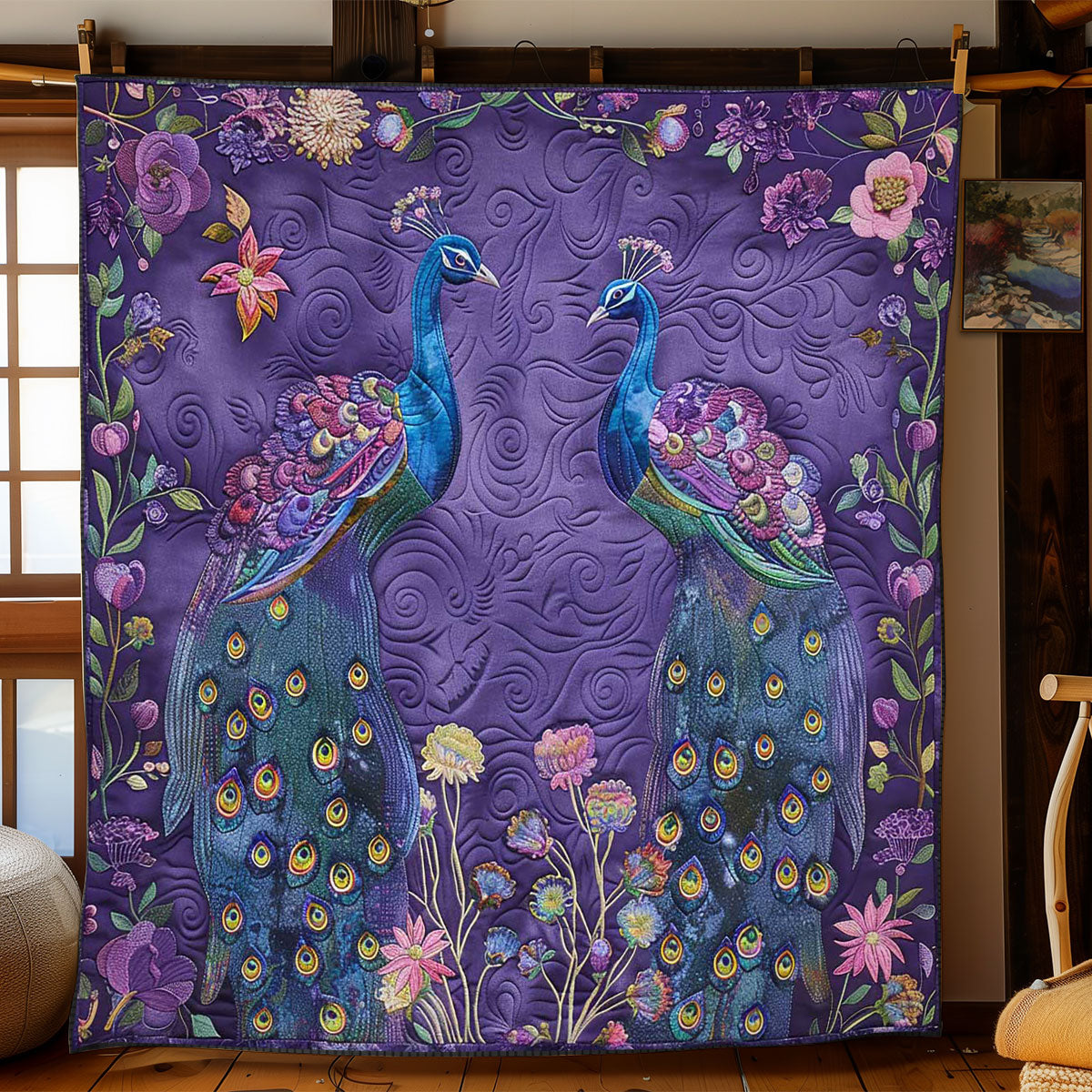Peafowl Bloom WN1608043CL Quilt