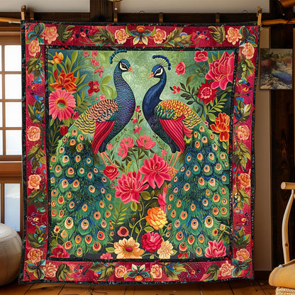 Peafowl's Garden of Colors WN1608039CL Quilt