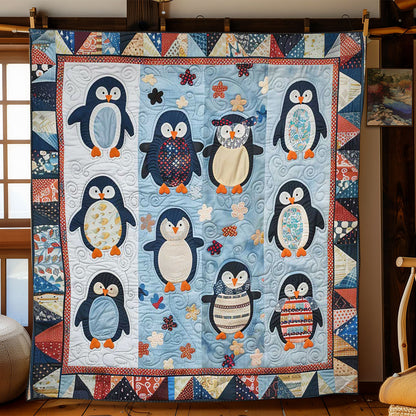 Penguin's Frosty Friends WN1608024CL Quilt