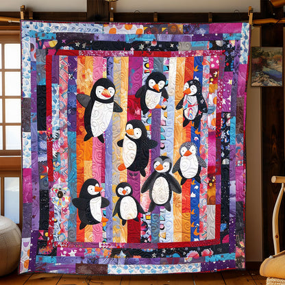 Penguin's Ice Skating WN1608027CL Quilt